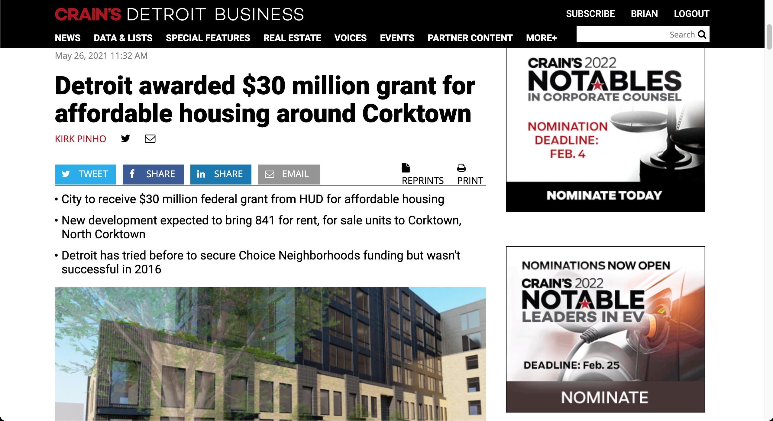 Crain's Grant