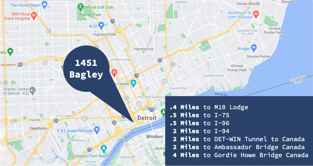 Detroit Freeway Map